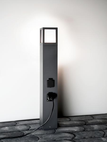 Energieverteiler - Facado Socket 1000 mm, 1x max. 20 W E27, Dunkelgrau