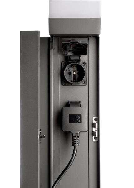 Energieverteiler - Puka Mana 620 mm, 3680 W, 1x max. 13 W E27, Grau