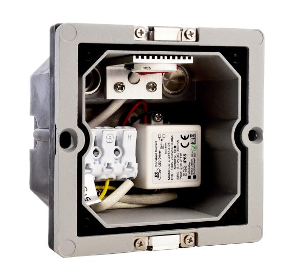 Wandeinbauleuchte - Light Base 2, 1,3 W, 3000 K, Grau