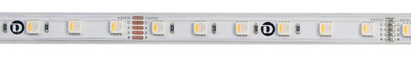 LED Stripe - Standard, SMD, 24V-15W, RGB/3000K, 5m, Silikon