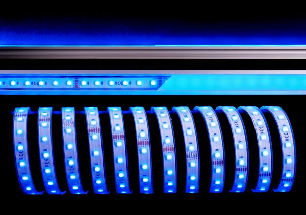 LED Stripe - Standard, SMD, 24V-15W, RGB/3000K, 5m, Silikon