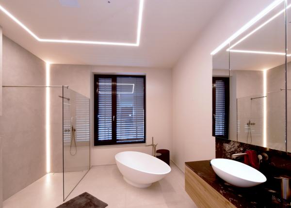 LED Stripe - D Flex Line Side-View, Neon, 24V-10W, 3000K, 5m, PU