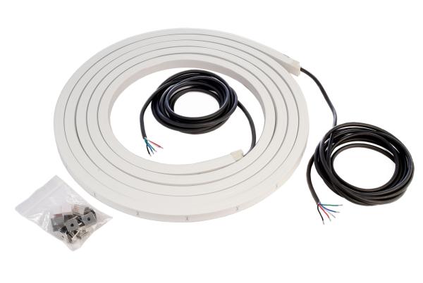 LED Stripe - D Flex Line Top-View, Neon, 24V-10W, RGB/3000K, 5m, PU