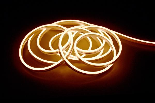 LED Stripe - D Flex Line Mini Side-View, Neon, 24V-10W, 3000K, 5m, PU