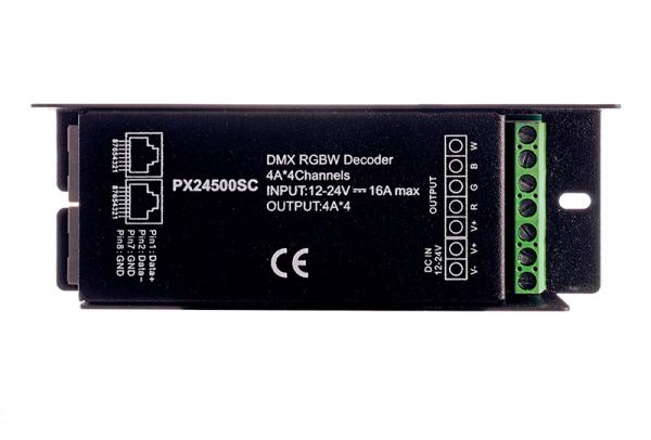 Niedervolt DMX Dimmer (CV, DC) - LED Dimmer R-DMX 3+1 Kanal / 12-24V