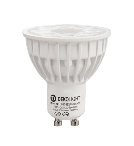 Leuchtmittel - RF-smart, GU10, RF+Zigbee, 4 W, RGB+2700-6500 K, 25 Grad