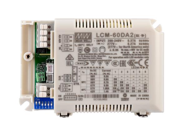 Netzgerät (CC, DC) dimmbar - Multi CC, LCM-60DA2 / DALI2 + DALI1