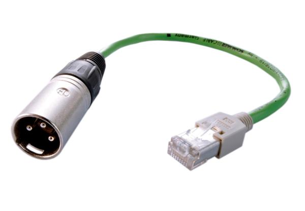 Elektrisches Montagezubehör - DMX Adapterkabel CAT5 auf DMX XLR Stecker