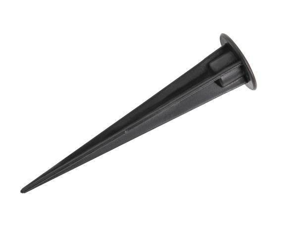 KUNSTSTOFFERDSPIESS, schwarz, Länge 17,5 cm