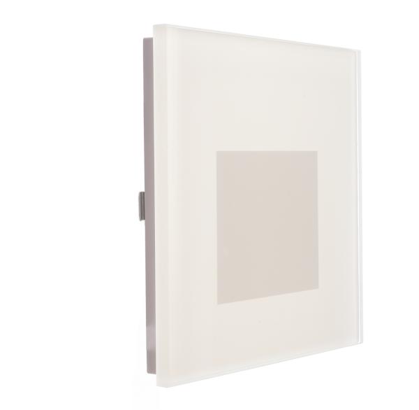 Mechanisches Systemzubehör - Glas-Abdeckung milchig eckig weiß für Alwaid