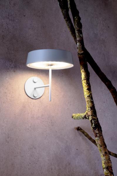 Mechanisches Systemzubehör - Wandhalter für Magnetleuchte Miram Hellgrau