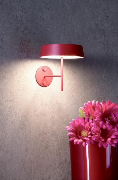 Mechanisches Systemzubehör - Wandhalter für Magnetleuchte Miram Rubin Rot