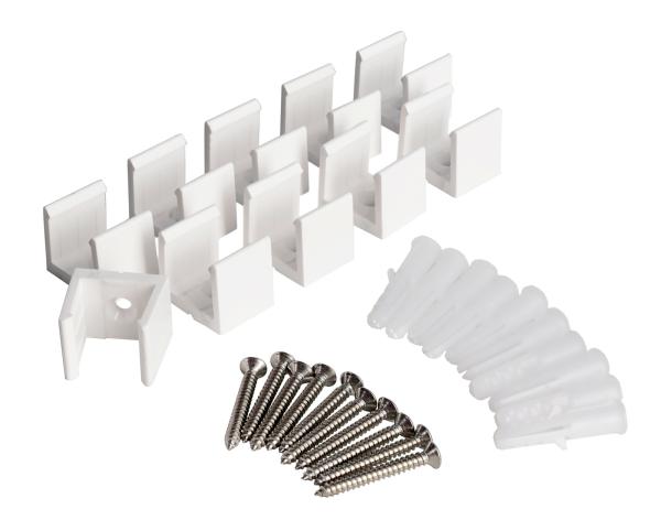Mechanisches Systemzubehör - Montageklammern Set 10 St. für 230V LED Stripe