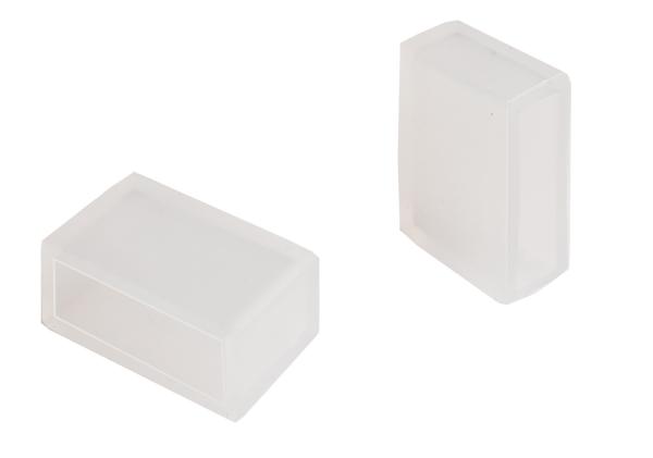 Mechanisches Systemzubehör - Silikon Endkappen Set 2 St. für Sauna / Facade Long Run W/CCT Stripe