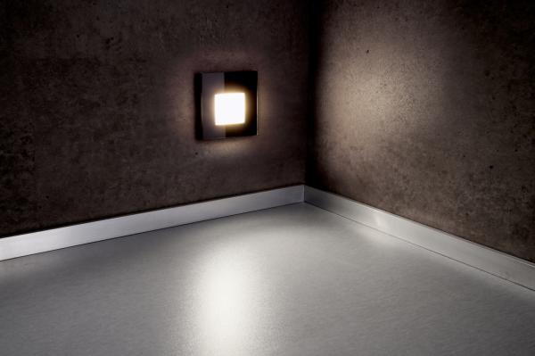 Mechanisches Systemzubehör - Glas-Abdeckung milchig eckig schwarz für Alwaid