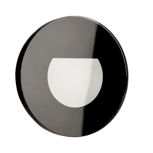 Mechanisches Systemzubehör - Glas-Abdeckung milchig rund schwarz für Alwaid