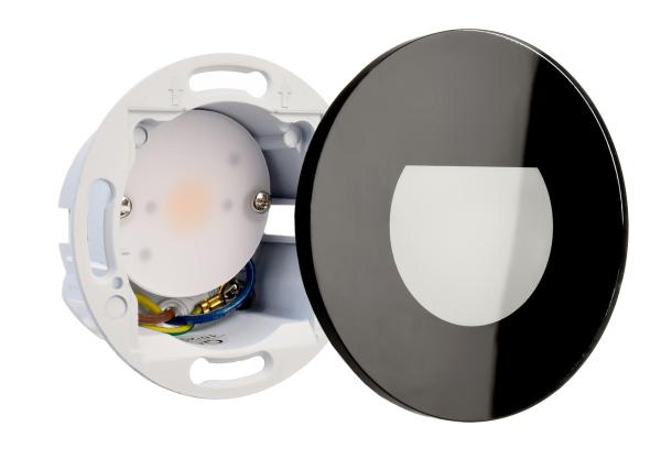 Mechanisches Systemzubehör - Glas-Abdeckung milchig rund schwarz für Alwaid