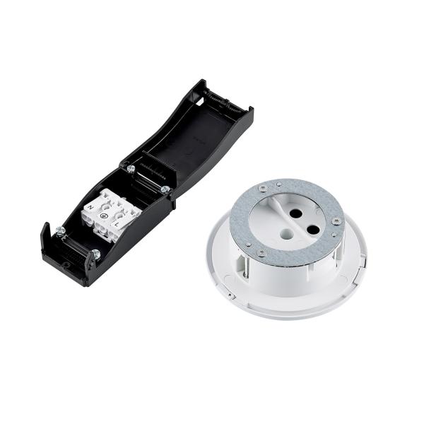 Mechanisches Montagezubehör - 68 mm Deckeneinbauadapter für Pendelleuchten, weiß