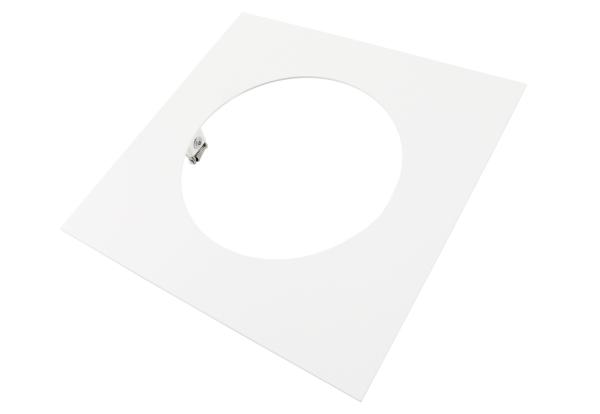 Mechanisches Montagezubehör - Reduzierring eckig 240/180 mm, Verkehrsweiß