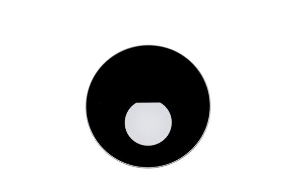 Mechanisches Systemzubehör - Abdeckung Round Glas für Alwaid Pro, halbrund Lichtkegel, Schwarz