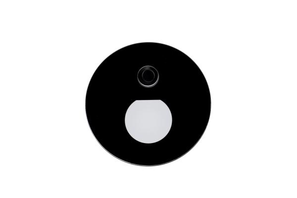 Mechanisches Systemzubehör - Abdeckung Round Glas für Alwaid Pro Motion, halbrund Lichtkegel, Schwarz