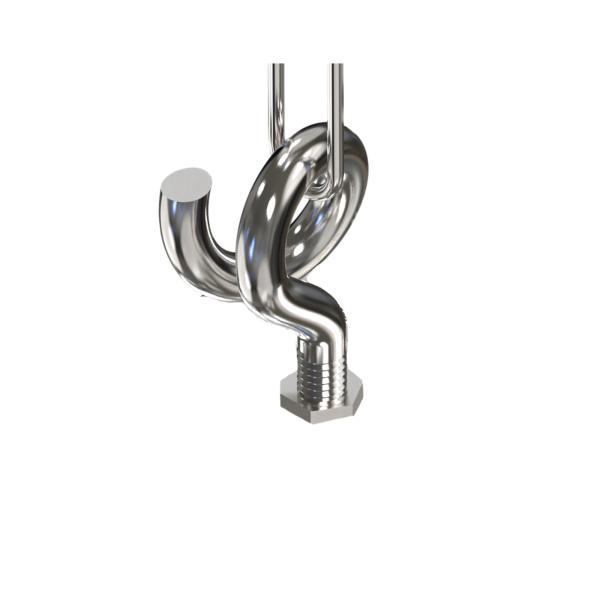 Mechanisches Systemzubehör - Sanotrunk, Set 10 St. Halter für Kettenabhängung für Verbinder