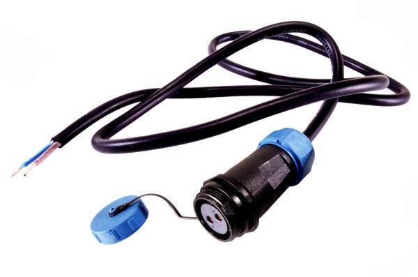 Elektrisches Montagezubehör - Weipu HQ 12/24/48V Einspeisekabel 2-polig