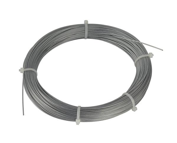 STAHLSEIL, 0,75 mm mit PVC-Ummantelung, 100 m Ring, verzinkt