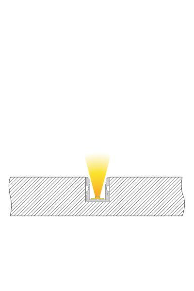 Profil - U-Profil hoch AU-02-08, 2m, Silber