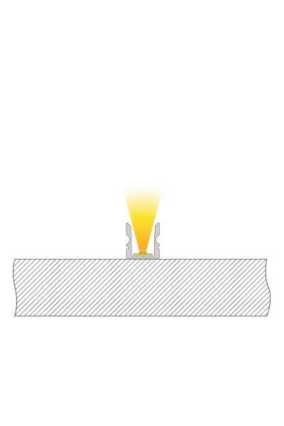 Profil - U-Profil hoch AU-02-08, 3m, Silber