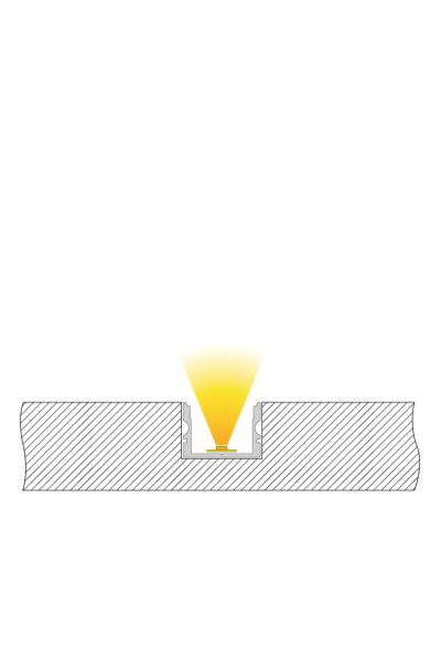 Profil - U-Profil hoch AU-02-15, 1m, Silber