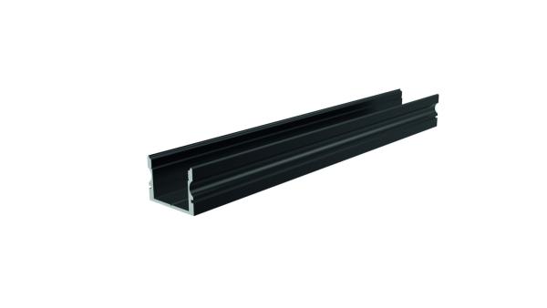 Profil - U-Profil hoch AU-02-15, 2m, Schwarz