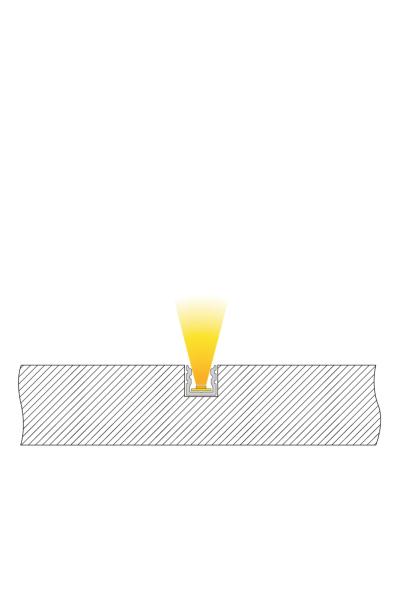 Profil - U-Profil hoch AU-02-05, 2m, Silber