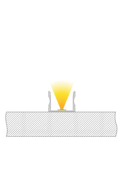 Profil - U-Profil hoch AU-02-20, 3m, Silber