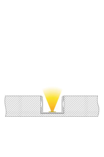 Profil - U-Profil hoch AU-02-20, 3m, Silber