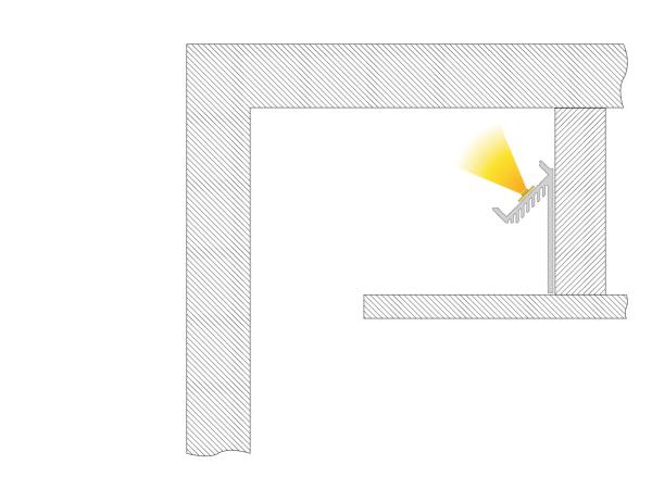 Profil - Winkel-Profil 45° AV-01-20, 2m, Silber