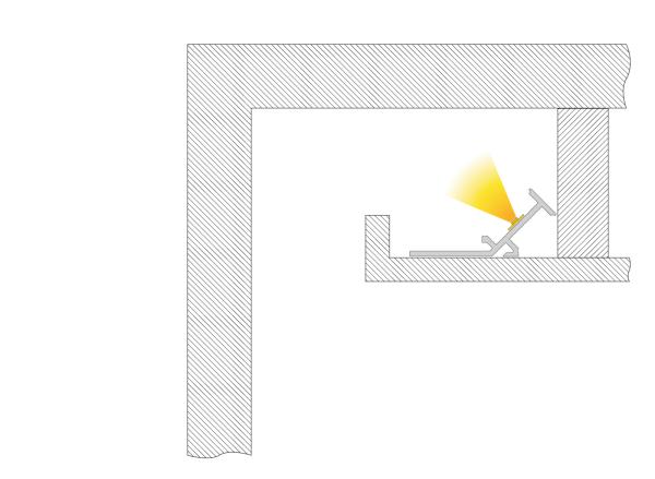 Profil - Winkel-Profil 135° AV-02-20, 2m, Silber