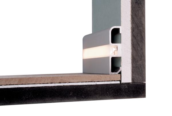 Profil - Sockel-Profil AM-02-10, 3m, Silber