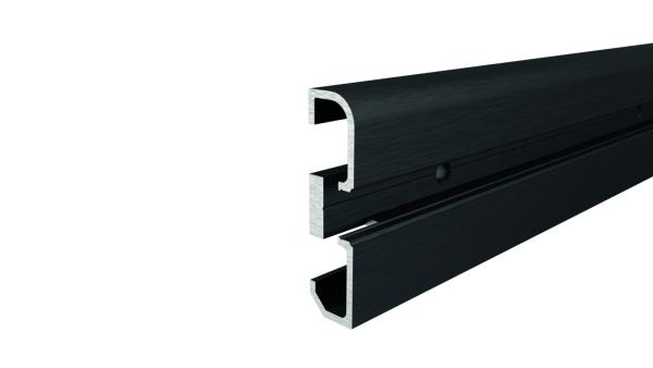 Profil - Sockel-Profil AM-02-10, 3m, Schwarz