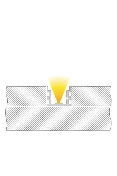 Profil - IP-Profil, U-hoch AU-05-15, 2m, Silber