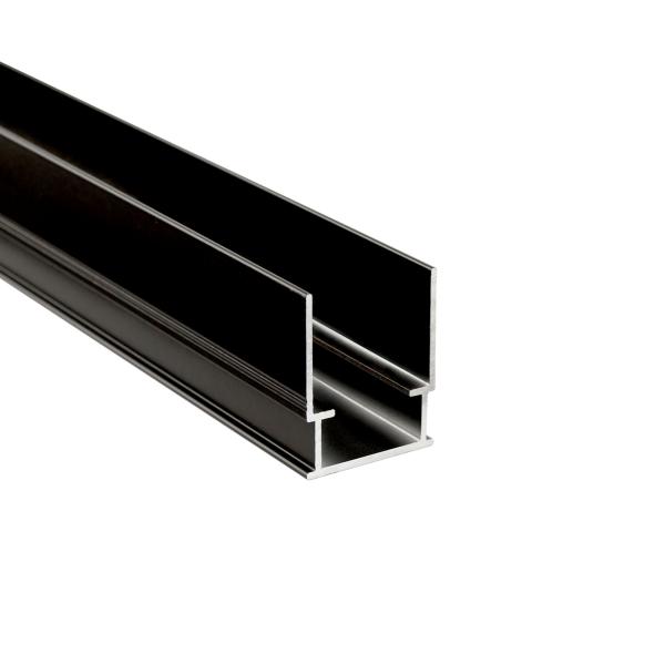 Profil - Combo Beton Montageprofil, 2 m, schwarz