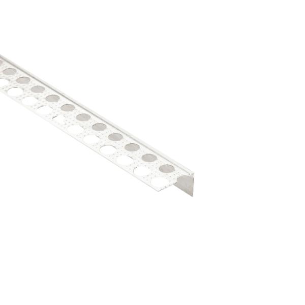 Profil - Combo Anschlussprofil für Spachtelarbeiten Aluminium natur, 2 m