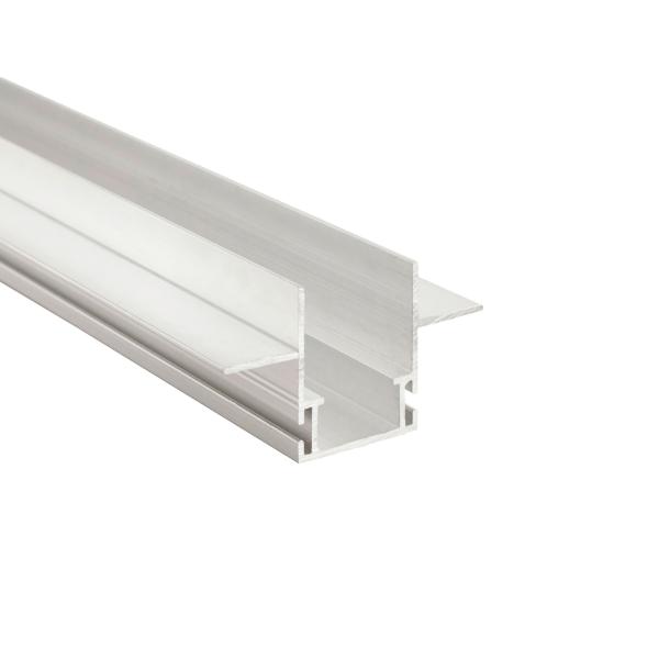 Profil - Combo Einbau Montageprofil mit Flügel, 13mm, 1m nicht eloxiert