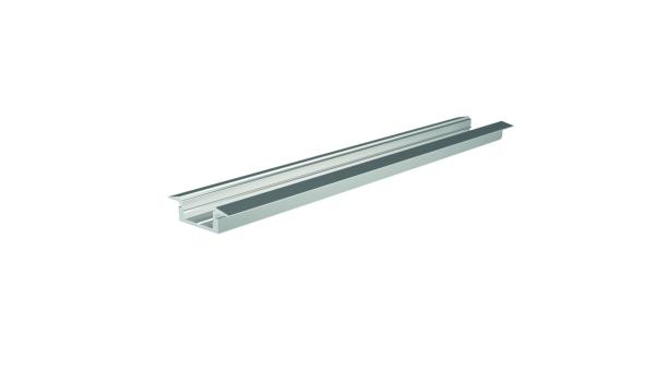 Profil - T-Profil flach ET-01-10, 2m, Silber