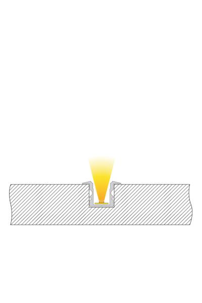 Profil - T-Profil hoch ET-02-08, 3m, Silber
