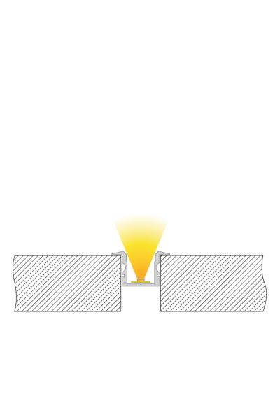 Profil - T-Profil hoch ET-02-10, 2m, Silber