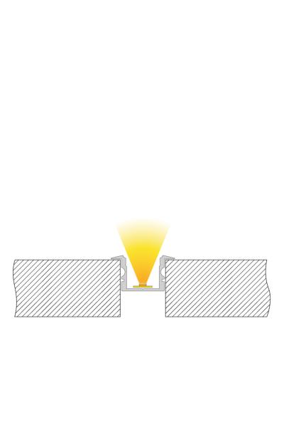 Profil - T-Profil hoch ET-02-12, 3m, Silber