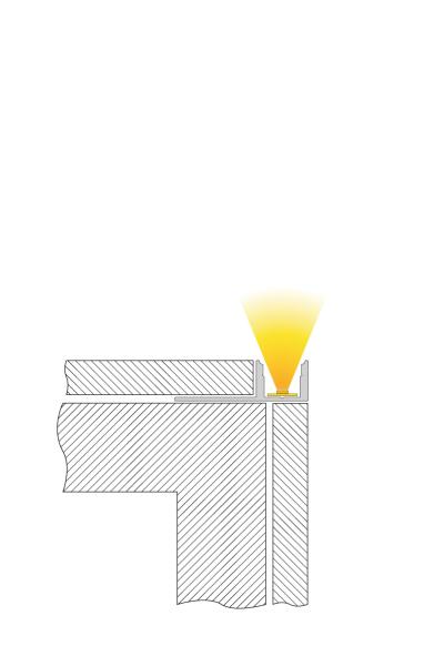 Profil - Fliesen-Profil EL-01-08, 3m, Silber