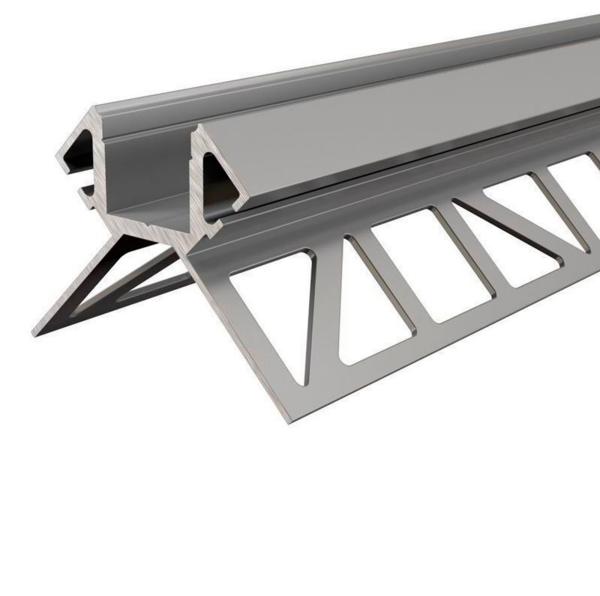 Profil - Fliesen-Profil Ecke außen EV-02-12, 2,5m, Silber