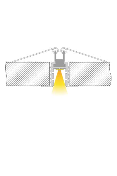 Profil - Trockenbau-Profil, Wand-Decke ET-03-10, 2,5m, Weiß